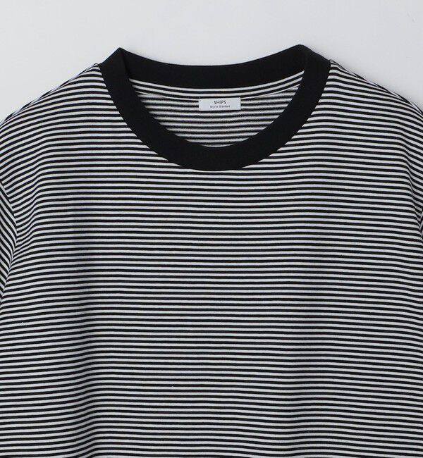 SHIPS「SHIPS: 抗菌・防臭 NANO-FINE（R） ハイゲージ コットン ボーダー  Tシャツ」|Tシャツ・カットソー|