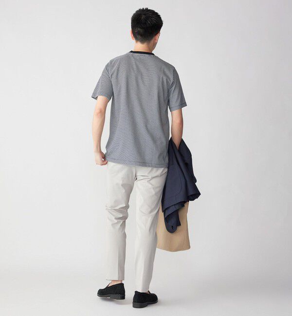 SHIPS「SHIPS: 抗菌・防臭 NANO-FINE（R） ハイゲージ コットン ボーダー  Tシャツ」|Tシャツ・カットソー|