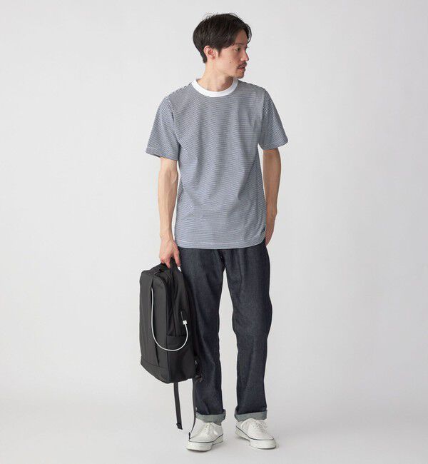 SHIPS「SHIPS: 抗菌・防臭 NANO-FINE（R） ハイゲージ コットン ボーダー  Tシャツ」|Tシャツ・カットソー|