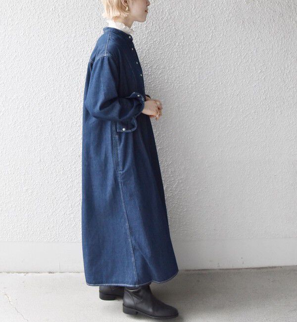 SHIPS any「SHIPS any:〈洗濯機可能〉デニム ブザム シャツ ワンピース［SHIPS any DENIM］」|ワンピース|