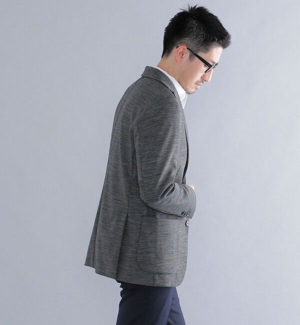 SHIPS「SHIPS: ジャージー ピンヘッド 無地 ジャケット」|テーラードジャケット|