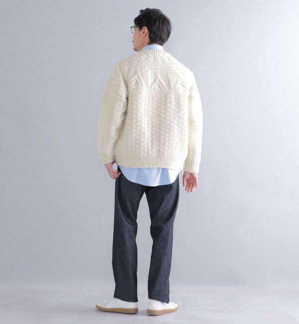 SHIPS「【SHIPS別注】BATONER: スプレッド アラン ジップ カーディガン」|カーディガン|