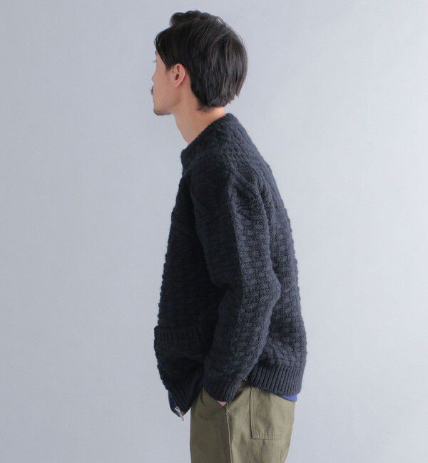 SHIPS「【SHIPS別注】BATONER: スプレッド アラン ジップ カーディガン」|カーディガン|