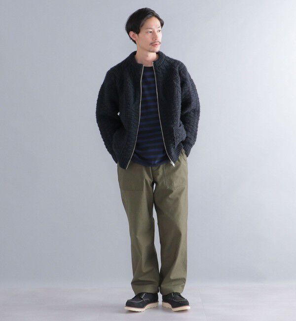 SHIPS「【SHIPS別注】BATONER: スプレッド アラン ジップ カーディガン」|カーディガン|