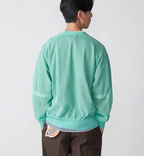 SHIPS「SHIPS: コットン/リネン サマーニット シアー Vカーディガン」|カーディガン|