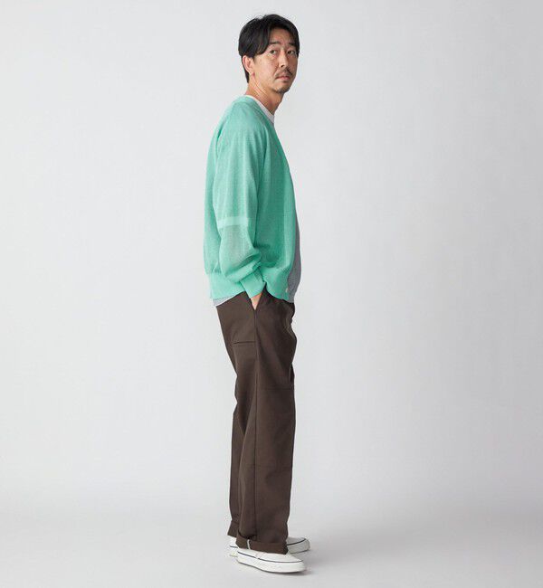 SHIPS「SHIPS: コットン/リネン サマーニット シアー Vカーディガン」|カーディガン|