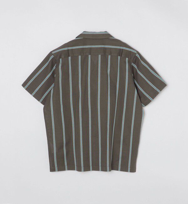 SHIPS「SHIPS: シルケット ラッセル ストライプ オープンカラー シャツ」|シャツ・ブラウス|