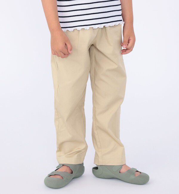 SHIPS KIDS「SHIPS KIDS :100～130cm / タック ロング パンツ」|その他|キャメル