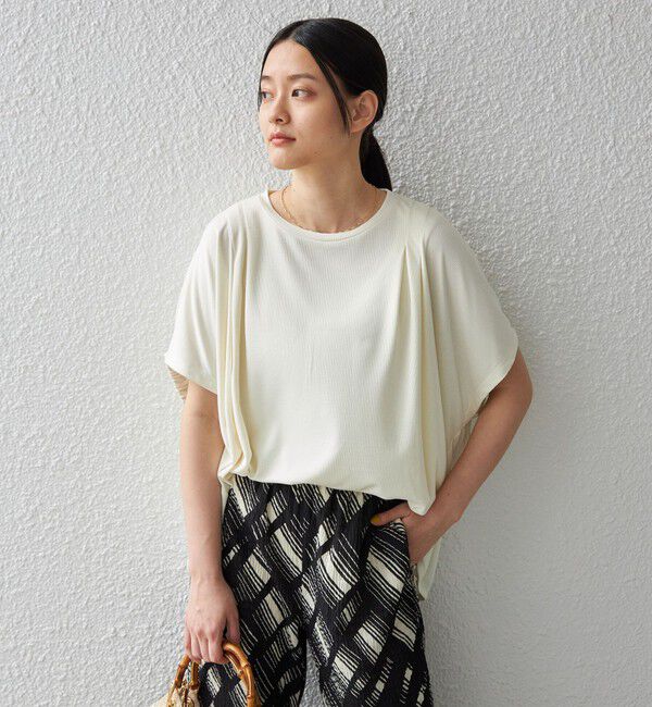 SHIPS for women「〈手洗い可能 / 接触冷感〉サンドウォッシュ プルオーバー◇」|Tシャツ・カットソー|