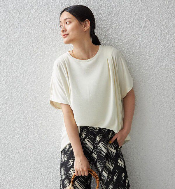 SHIPS for women「〈手洗い可能 / 接触冷感〉サンドウォッシュ プルオーバー◇」|Tシャツ・カットソー|