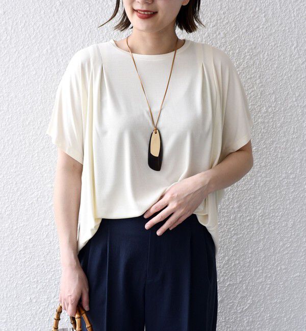 SHIPS for women「〈手洗い可能 / 接触冷感〉サンドウォッシュ プルオーバー◇」|Tシャツ・カットソー|