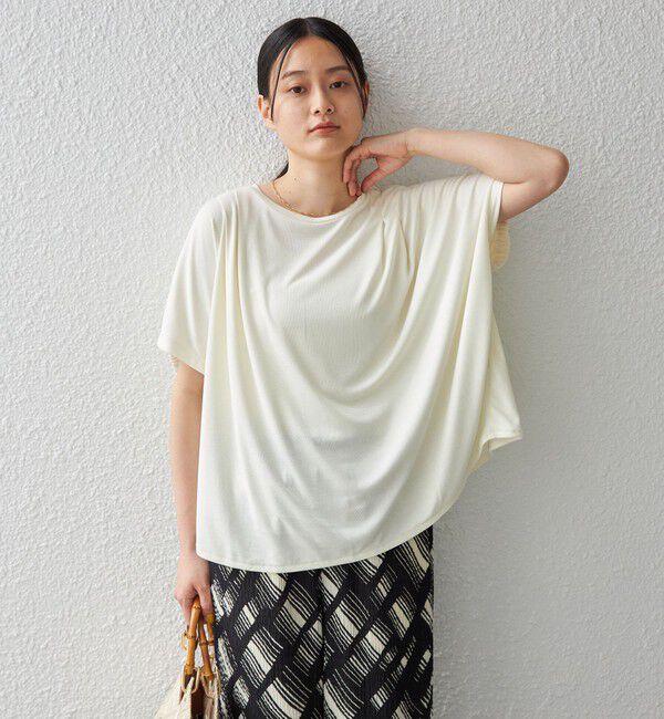 SHIPS for women「〈手洗い可能 / 接触冷感〉サンドウォッシュ プルオーバー◇」|Tシャツ・カットソー|