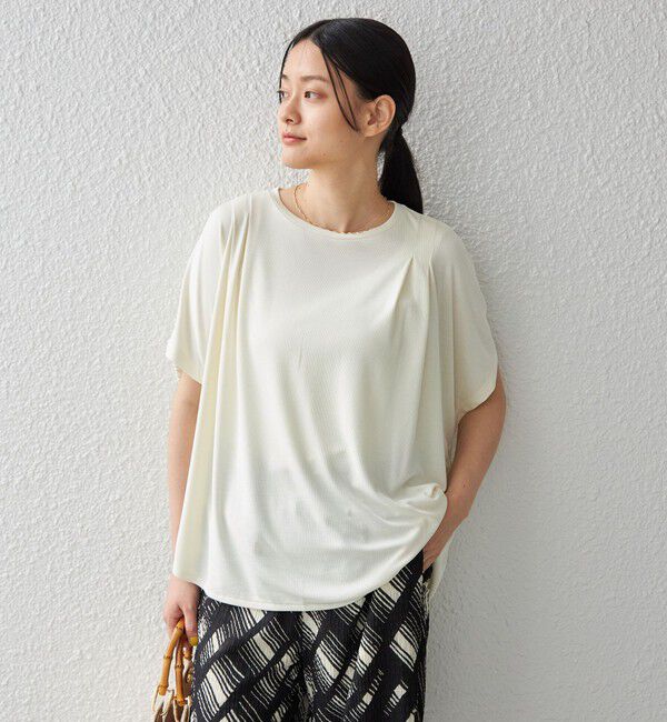 SHIPS for women「〈手洗い可能 / 接触冷感〉サンドウォッシュ プルオーバー◇」|Tシャツ・カットソー|