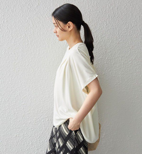 SHIPS for women「〈手洗い可能 / 接触冷感〉サンドウォッシュ プルオーバー◇」|Tシャツ・カットソー|