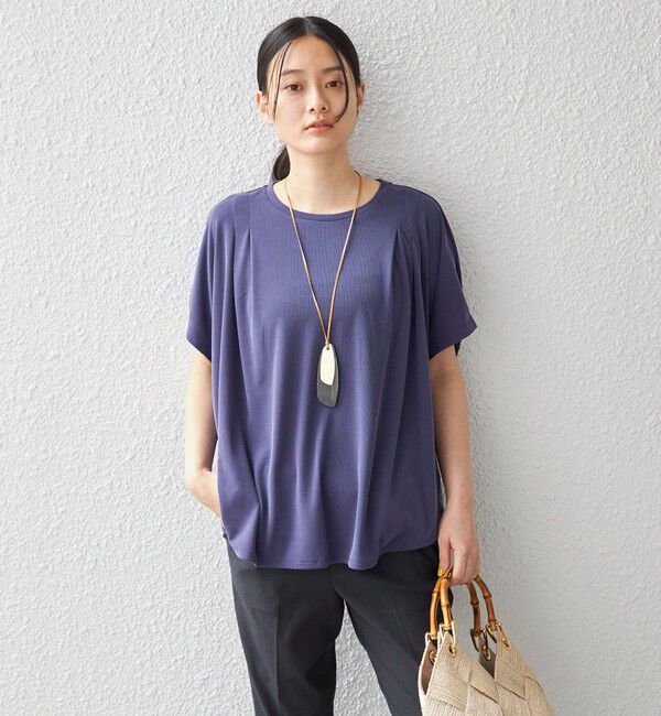 SHIPS for women「〈手洗い可能 / 接触冷感〉サンドウォッシュ プルオーバー◇」|Tシャツ・カットソー|