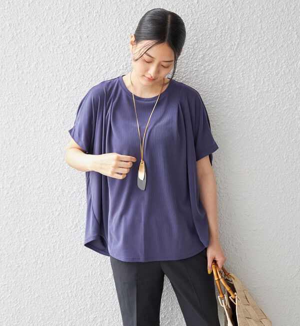 SHIPS for women「〈手洗い可能 / 接触冷感〉サンドウォッシュ プルオーバー◇」|Tシャツ・カットソー|