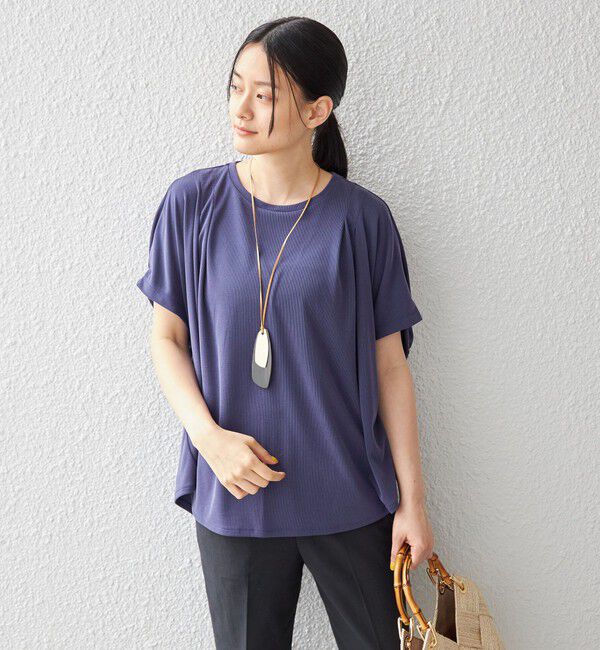 SHIPS for women「〈手洗い可能 / 接触冷感〉サンドウォッシュ プルオーバー◇」|Tシャツ・カットソー|