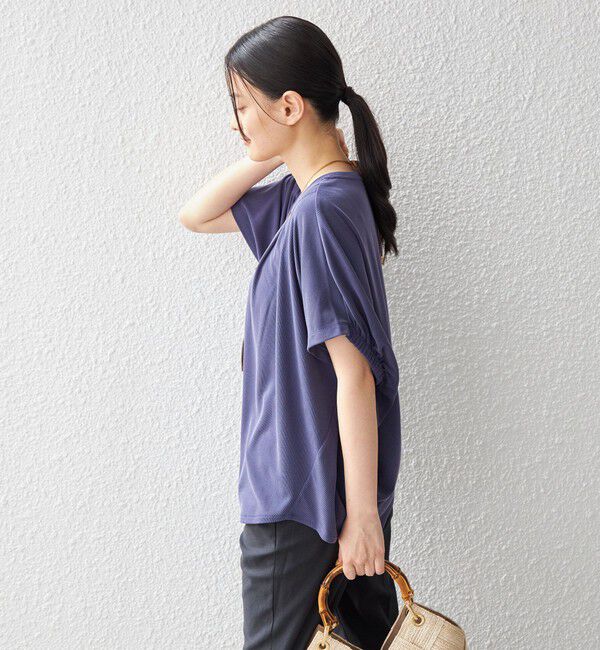 SHIPS for women「〈手洗い可能 / 接触冷感〉サンドウォッシュ プルオーバー◇」|Tシャツ・カットソー|