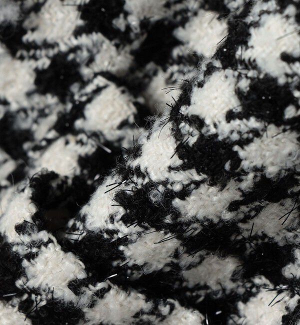 quaranciel「quaranciel: チェック ファンシー ツイード ノーカラー ジャケット」|ノーカラージャケット|