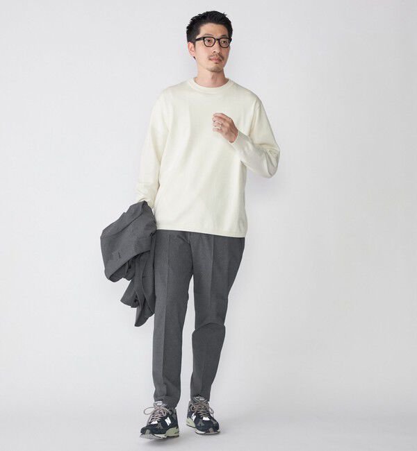 SHIPS「SHIPS: 〈洗濯機可能〉 14ゲージ テックウール クルーネック ニット」|ニット・セーター|