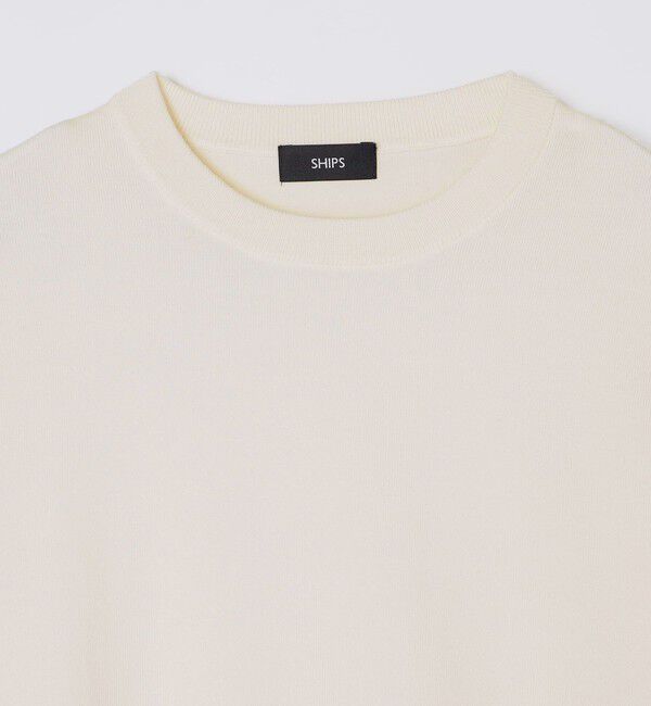 SHIPS「SHIPS: 〈洗濯機可能〉 14ゲージ テックウール クルーネック ニット」|ニット・セーター|