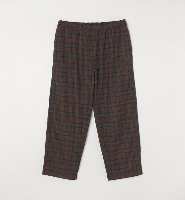 SHIPS any「SHIPS any: ワイド ストレート ウールライク イージー パンツ〈ソリッド / チェック〉◇」|その他|