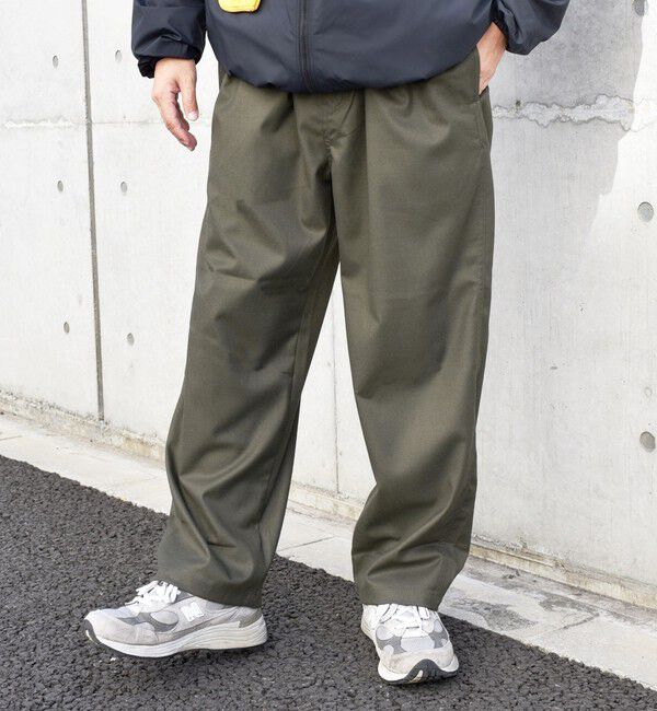 SHIPS any「SHIPS any: ワイド ストレート ウールライク イージー パンツ〈ソリッド / チェック〉◇」|その他|