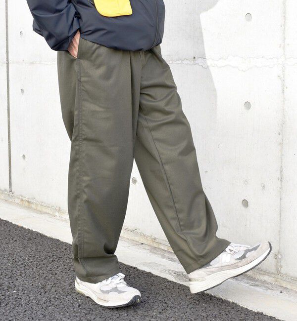 SHIPS any「SHIPS any: ワイド ストレート ウールライク イージー パンツ〈ソリッド / チェック〉◇」|その他|