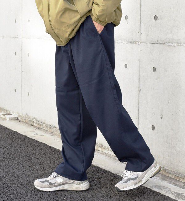 SHIPS any「SHIPS any: ワイド ストレート ウールライク イージー パンツ〈ソリッド / チェック〉◇」|その他|