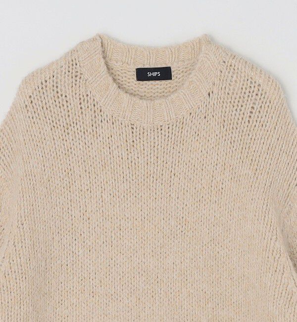 SHIPS「SHIPS: フラッフィー メランジ クルーネック プルオーバー ニット」|ニット・セーター|