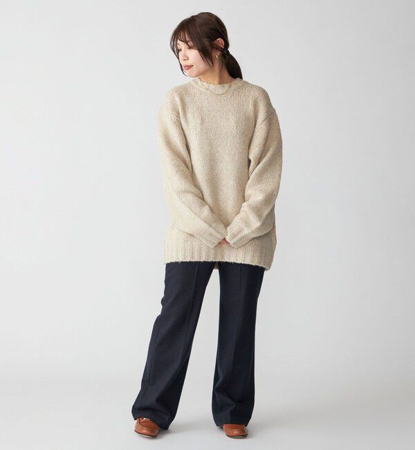 SHIPS「SHIPS: フラッフィー メランジ クルーネック プルオーバー ニット」|ニット・セーター|