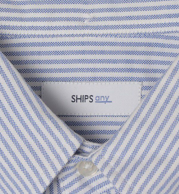 SHIPS any「SHIPS any: COTTON USA ワンポイント ロゴ 刺繍 オックス ボタンダウン シャツ 24SS◇」|シャツ・ブラウス|