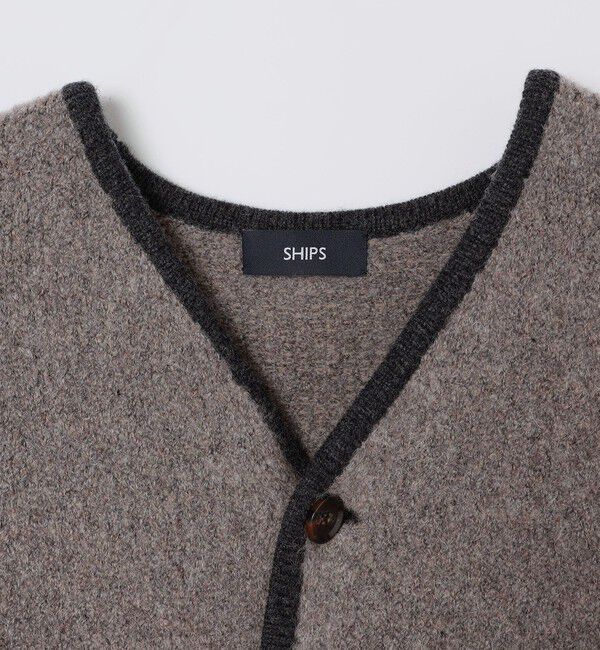 SHIPS「SHIPS: チロリアン ニット ジャケット」|ノーカラージャケット|