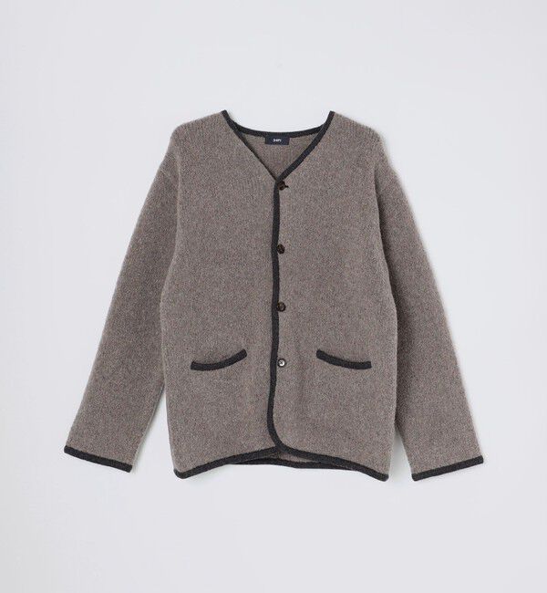 SHIPS「SHIPS: チロリアン ニット ジャケット」|ノーカラージャケット|