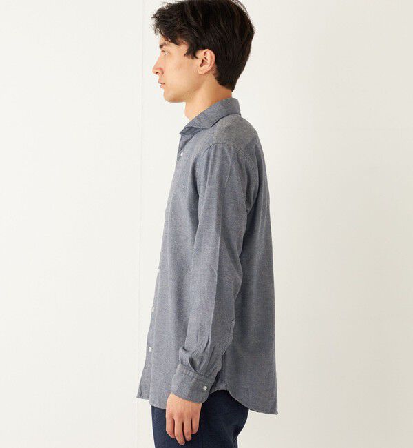 SHIPS Colors 「SHIPS Colors:ドビーオックス ワイドカラー ロングスリーブ ドレスシャツ」|シャツ・ブラウス|