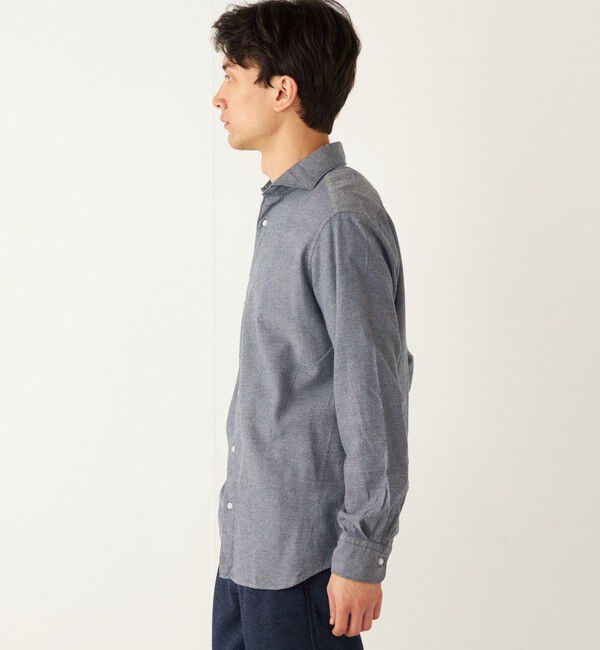 SHIPS Colors 「SHIPS Colors:ドビーオックス ワイドカラー ロングスリーブ ドレスシャツ」|シャツ・ブラウス|