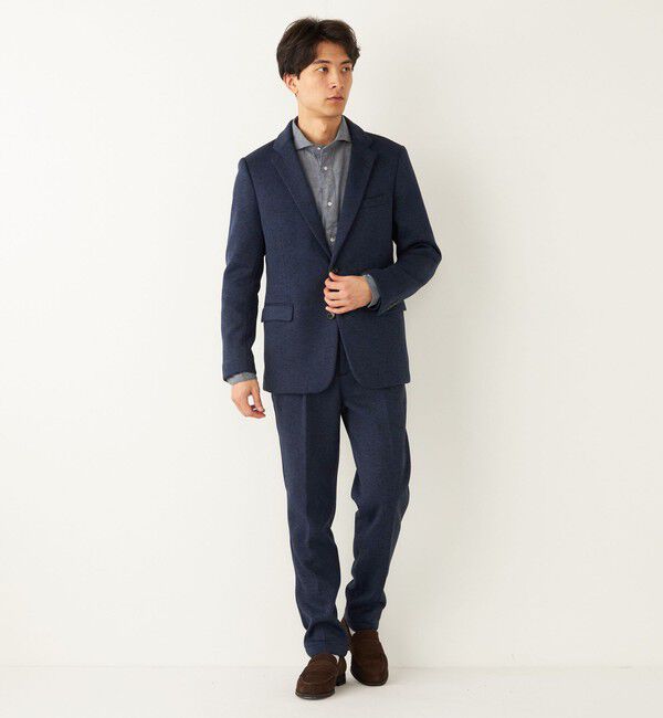 SHIPS Colors 「SHIPS Colors:ドビーオックス ワイドカラー ロングスリーブ ドレスシャツ」|シャツ・ブラウス|