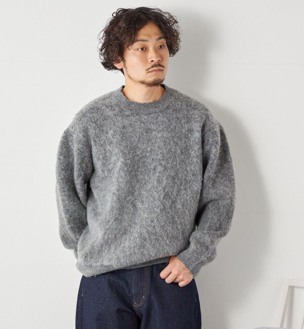 SHIPS any「SHIPS any: 〈手洗い可能〉シャギー ソリッド リラックス クルーネック ニット ◇」|ニット・セーター|