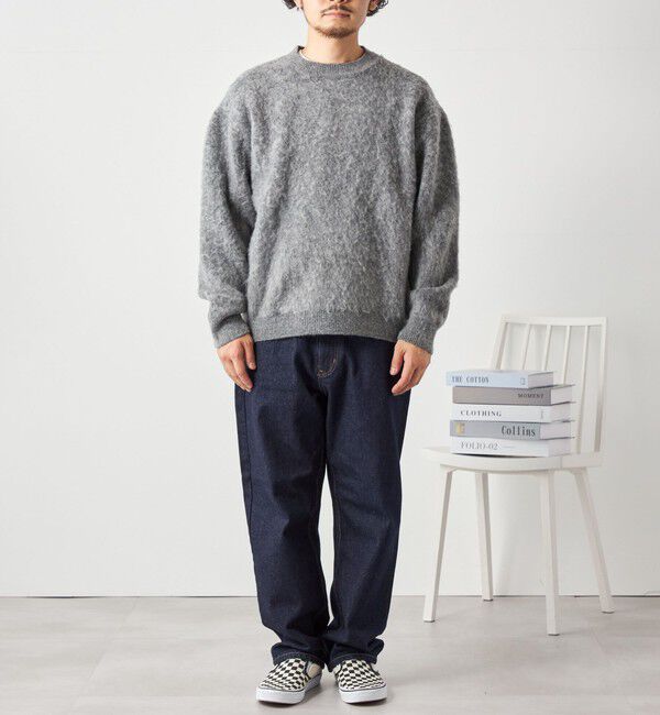 SHIPS any「SHIPS any: 〈手洗い可能〉シャギー ソリッド リラックス クルーネック ニット ◇」|ニット・セーター|