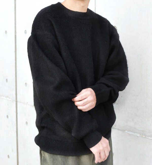 SHIPS any「SHIPS any: 〈手洗い可能〉シャギー ソリッド リラックス クルーネック ニット ◇」|ニット・セーター|