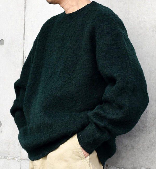 SHIPS any「SHIPS any: 〈手洗い可能〉シャギー ソリッド リラックス クルーネック ニット ◇」|ニット・セーター|