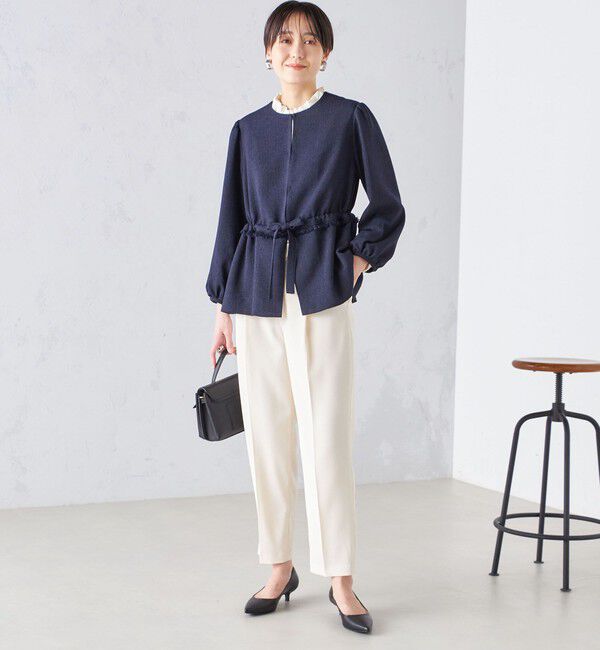 SHIPS for women「〈手洗い可能〉強撚 へビー ツイル テーパード パンツ 24SS ◇」|その他|