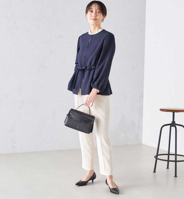 SHIPS for women「〈手洗い可能〉強撚 へビー ツイル テーパード パンツ 24SS ◇」|その他|