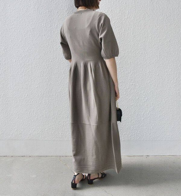 SHIPS for women「*〈着丈が選べる / 手洗い可能〉ペプラム ニット ワンピース 」|ワンピース|