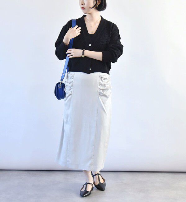 quaranciel「quaranciel:〈手洗い可能〉アイレット Vネック ショート カーディガン」|カーディガン|