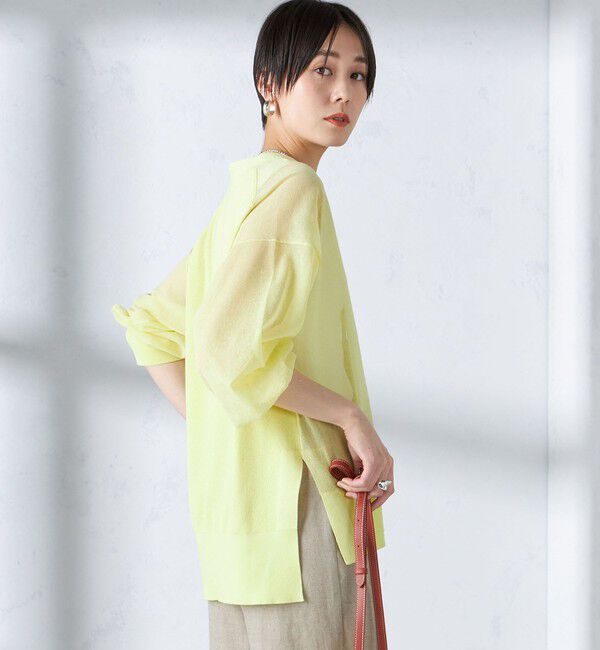 SHIPS for women「〈手洗い可能〉シアー ミドル丈 カーディガン ◇」|カーディガン|