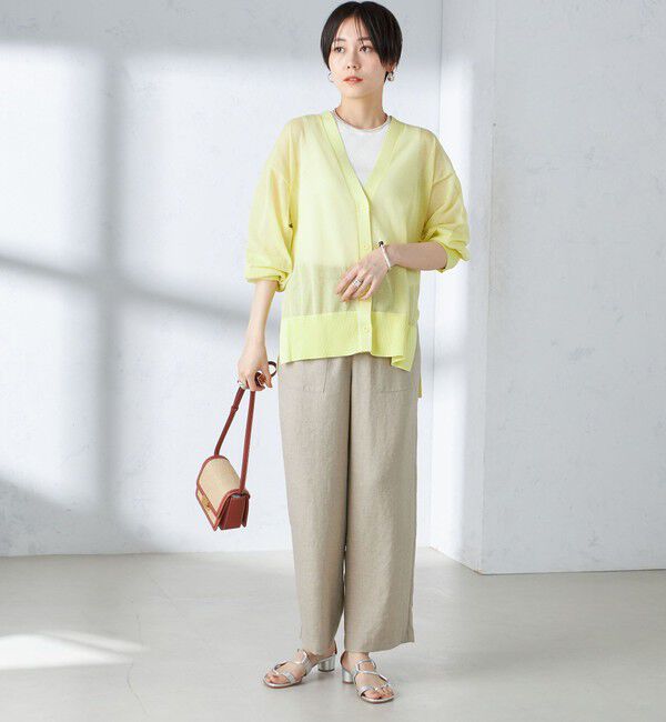 SHIPS for women「〈手洗い可能〉シアー ミドル丈 カーディガン ◇」|カーディガン|