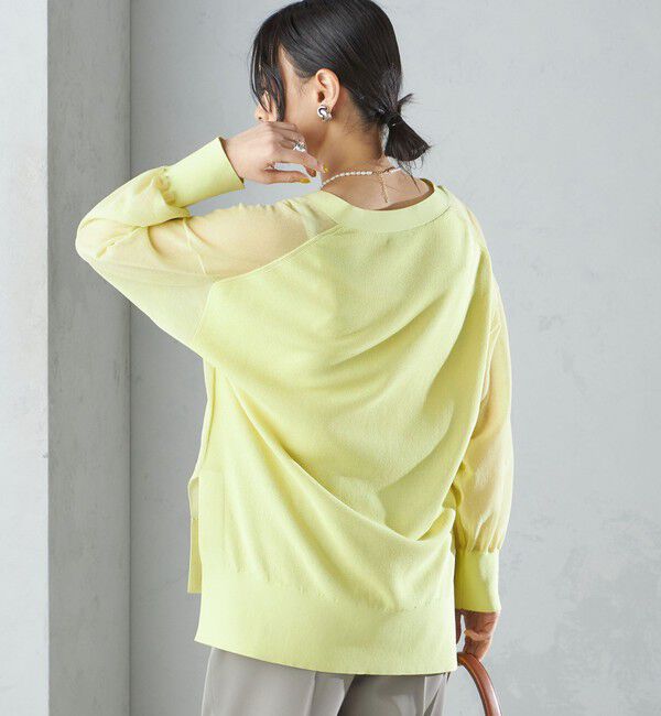 SHIPS for women「〈手洗い可能〉シアー ミドル丈 カーディガン ◇」|カーディガン|