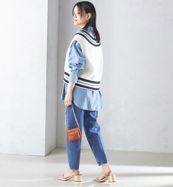 SHIPS for women「【SHIPS別注】WRAPINKNOT:〈手洗い可能〉チルデン ニット ベスト」|ベスト・ジレ|