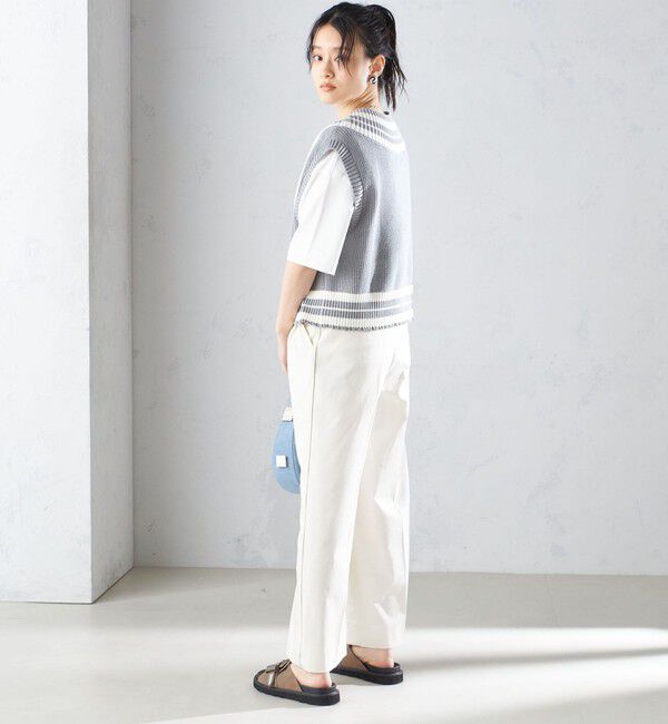 SHIPS for women「【SHIPS別注】WRAPINKNOT:〈手洗い可能〉チルデン ニット ベスト」|ベスト・ジレ|